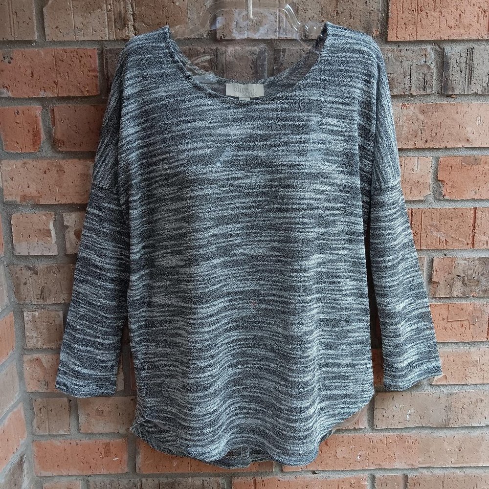 Olive & Oak Womens Size S Knit Top Pullover Gray Heather